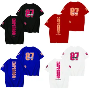 Kaos Distro Pria Keren T-Shirt Pria Wanita Katun Combed Baju Oblong Tulisan Angka Kaos Oversize cowok