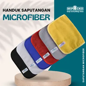 Handuk Sapu Tangan Microfiber Mipacko Saputangan Pria Wanita Lembut