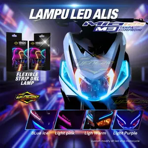 LAMPU ALIS LED DRL 30CM UNTUK MIO EM3 BELI SATU SUDAH DAPAT LED ALIS KANAN KIRI FREE DEVIL EYES 2PCS TIGA TITIK LED Car Kabel