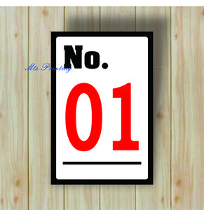 Stiker Nomor Rumah.Stiker No Meja.Stiker No kontrakan.