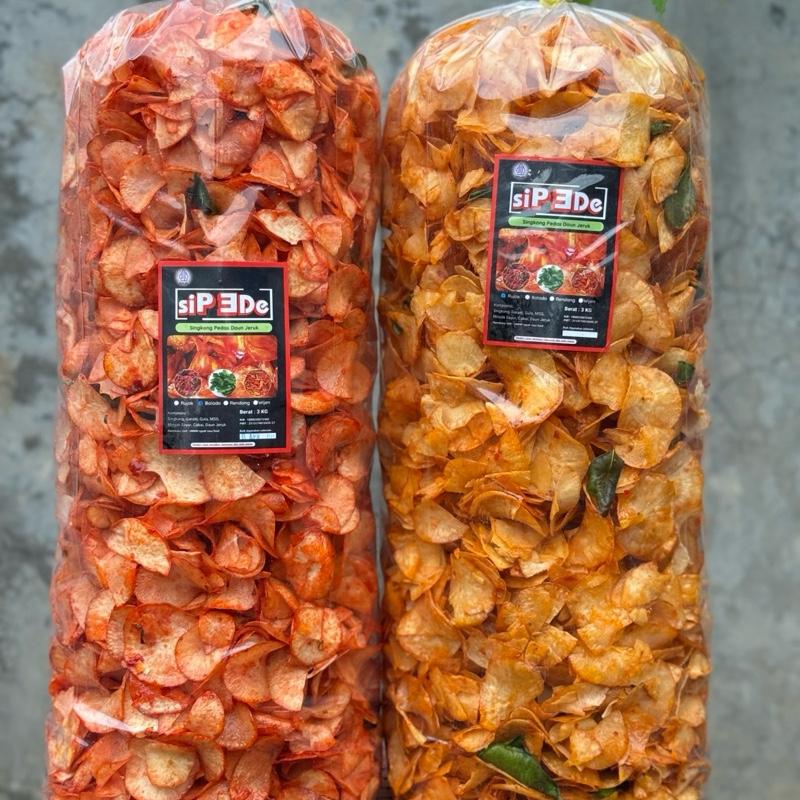 KERIPIK SINGKONG LENGKET PEDAS MANIS  BALADO MERAH RUJAK KEMASAN BALL Food Kripik 1