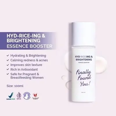 [READY 100% ORI] Essence Toner Finally Found You HYD-RICE-ING & BRIGHTENING Essence Booster 100ml Mencerahkan
