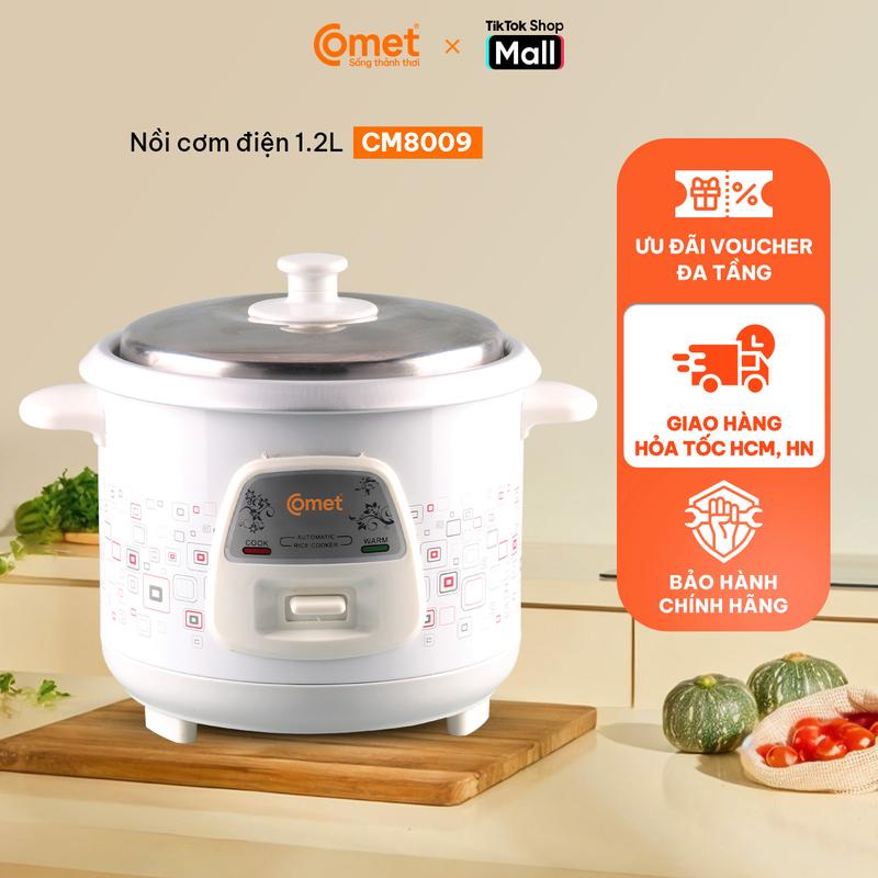 Nồi cơm điện 1L2 nắp rời COMET - Gia đình 2 đến 4 người - Lòng nhôm cao cấp, dễ…