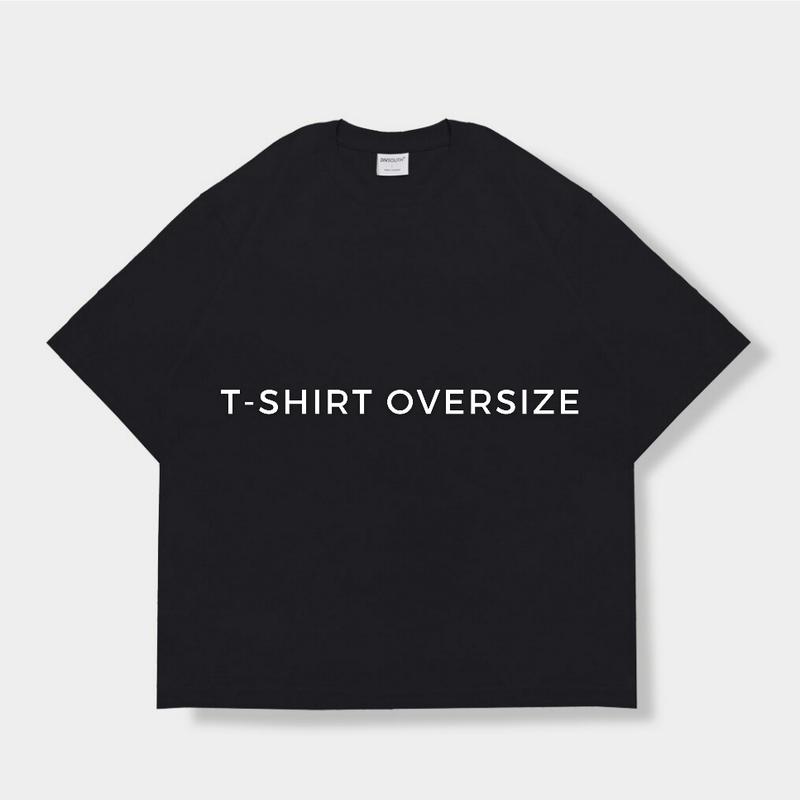 DIVSOUTH T-shirt Oversize Short Sleeve Black 100% Cotton | Kaos Polos Hitam Oversize 4
