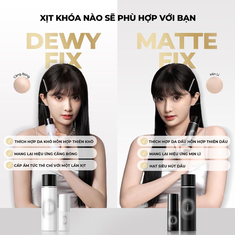 [SIZE NHỎ] PRAMY Xịt Khoá Nền Cố Định Lớp Trang Điểm Dịu Nhẹ Dưỡng Ẩm Không Bết Dính 30ml 3