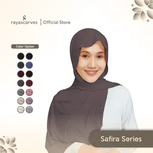 Rayascarves - Hijab Pashmina Jersey - Hijab Pashmina Kaos / Pashmina Meleyot Flowy - Safira Series