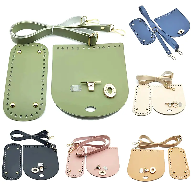 PU leather DIY Handbag Bag Set Bag Bottoms With Hardware Bags Strap Accessories Shoulder HandBag Shloulder Strap Women Backpack