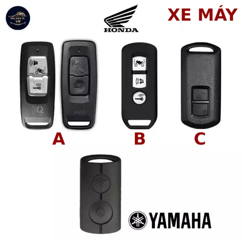1. Ốp Bọc Chìa Khóa Xe Máy Honda vs Yamaha: AB Air Blade SH 16-23 SH Mode PCX SH300i NF07 X-ADV ... - Phụ Kiện Xe Ô TÔ VIP Móc Khoá 2