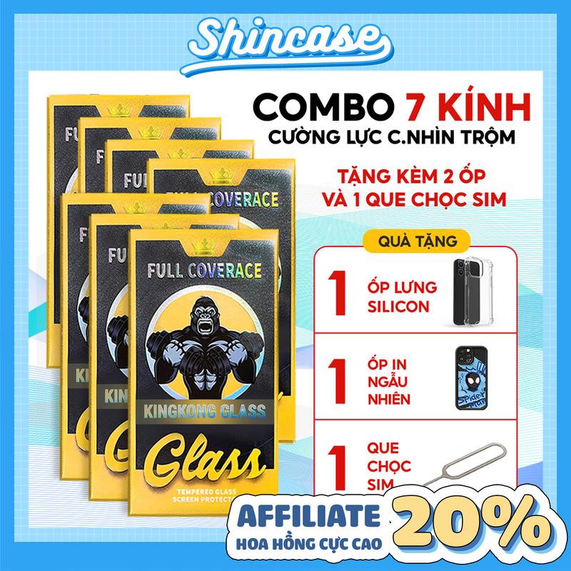 [ MUA 7 TẶNG 3 ] Kính cường lực iphone chống nhìn trộm khung trợ dán KINGKONG full màn bảo vệ màn hình cho iphone x xs xr 11 12 13 14 15 16 pro promax plus