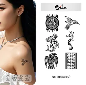 TATTO TEMPORER TRIBAL TATOO FRUIT INK SEMI PERMANEN GARIS TRIBAL