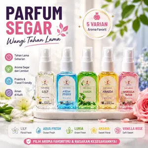 [PROMO] Dapat 5 Botol Parfum Perfume Segar Pria Dan Wanita  Cewek Wangi Tahan Lama