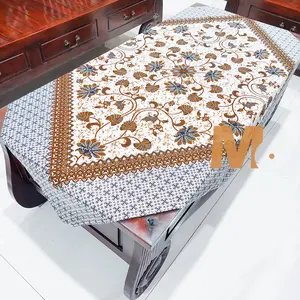 Taplak Meja Kain Batik Dekorasi Ruang Tamu Alas Meja Guru Raden Ayu Hitam Katun taplak  meja