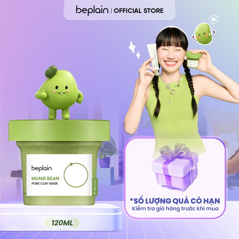   LS  BEPLAIN Mặt Nạ Đất Sét Mung Bean Pore Clay Mask 120ml 