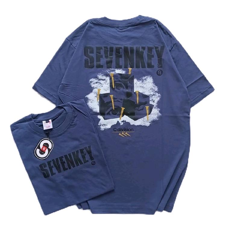 KAOS T-SHIRT SEVENKEY OBLONG KATUN COMBET PREMUIM 30S/KAOS LENGAN PENDEK ORI Sablon Distro 2