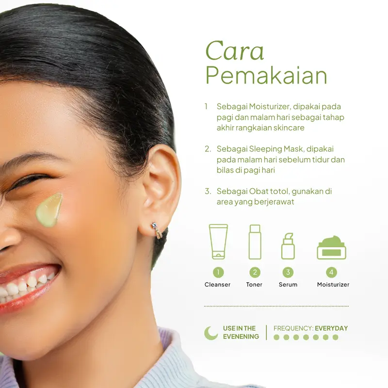 Dorskin Multifungsi Matcha Glow Dream Mask Moisturizer - 3in1 Pelembap Sleeping Mask dan Obat Totol Jerawat dengan Centella Asiatica dan Arbutin 8