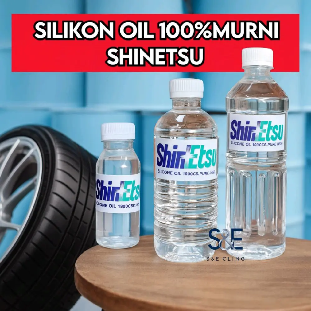 Silikon Oil Minyak Silikon 1liter Murni Import Japan 1000cps Bahan Baku Silikom Emulsi Pelumas treatmil pompa pcp Pengkilap Kendaraan Car