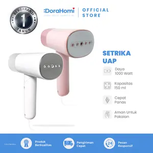 [BISA COD] GARANSI Dorahomi setrika uap portable garment steamer foldable low watt 120ml bergaransi 1 tahun Steamer Garmen Setrika Uap listrik mesin