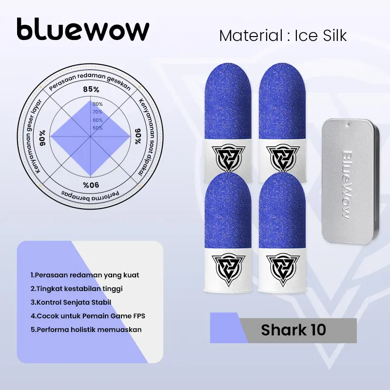 [V4 Ice Silk] Shark10-2 Pasang+kotak