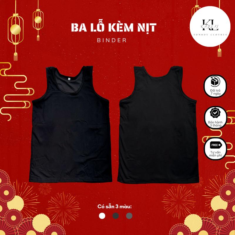 Áo Nịt Tomboy Ba Lỗ Dài Trong Bó Ngoài Rộng Cho Tomboy - Trans - Sb Nam Thun Cotton Menswear áo nịt tomboy