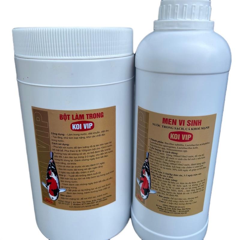  ComBo men vi sinh và bột làm trong hồ cá Koi 