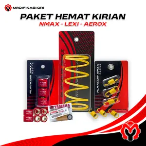Paket Hemat Upgrade CVT Racing NMAX AEROX LEXI Old New – Per CVT + Roller + Per Kampas Ganda | Modifikasi Ori