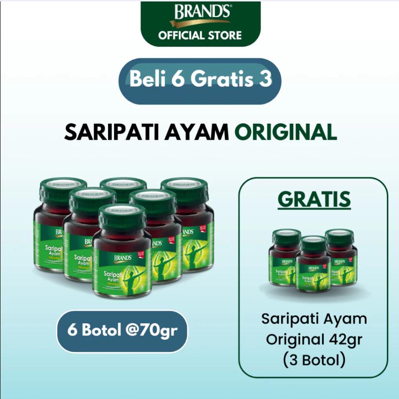 B6G3F - BRAND'S Essence of Chicken Original 70gr (9 Bottles)
