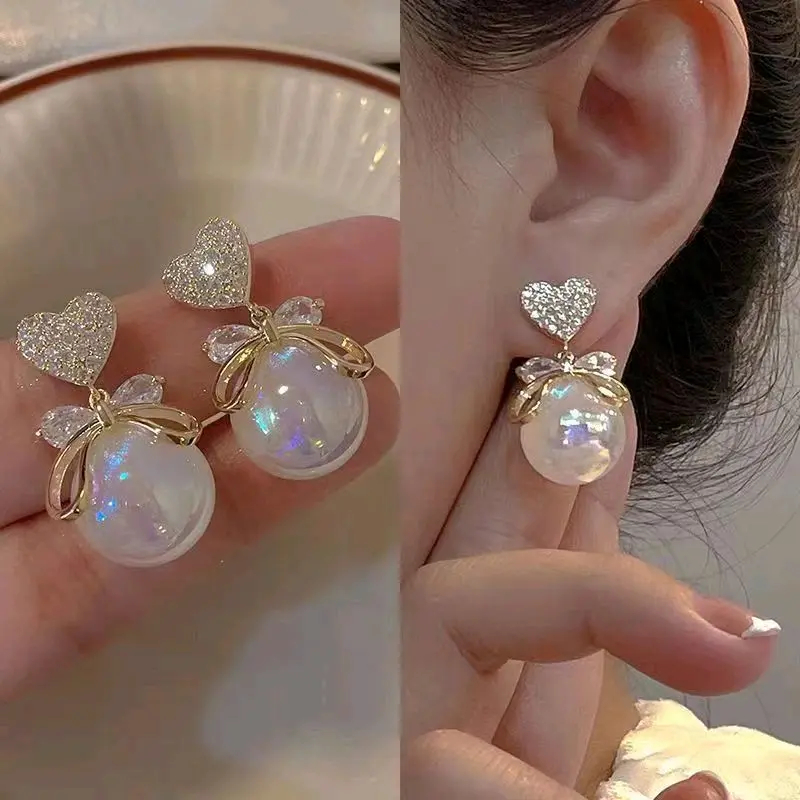 Anting Mutiara Pelangi AM208/Anting wanita mewah/Anting korea style premium