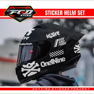 STIKER HELM - CUTTING STIKER ONE1NINE SET UNTUK HELM (PREMIUM+TERMURAH)