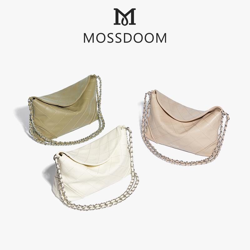 MOSSDOOM Tas Selempang Wanita Zeta Bag Fashion Tas Underarm Bag Tali Rantai 4