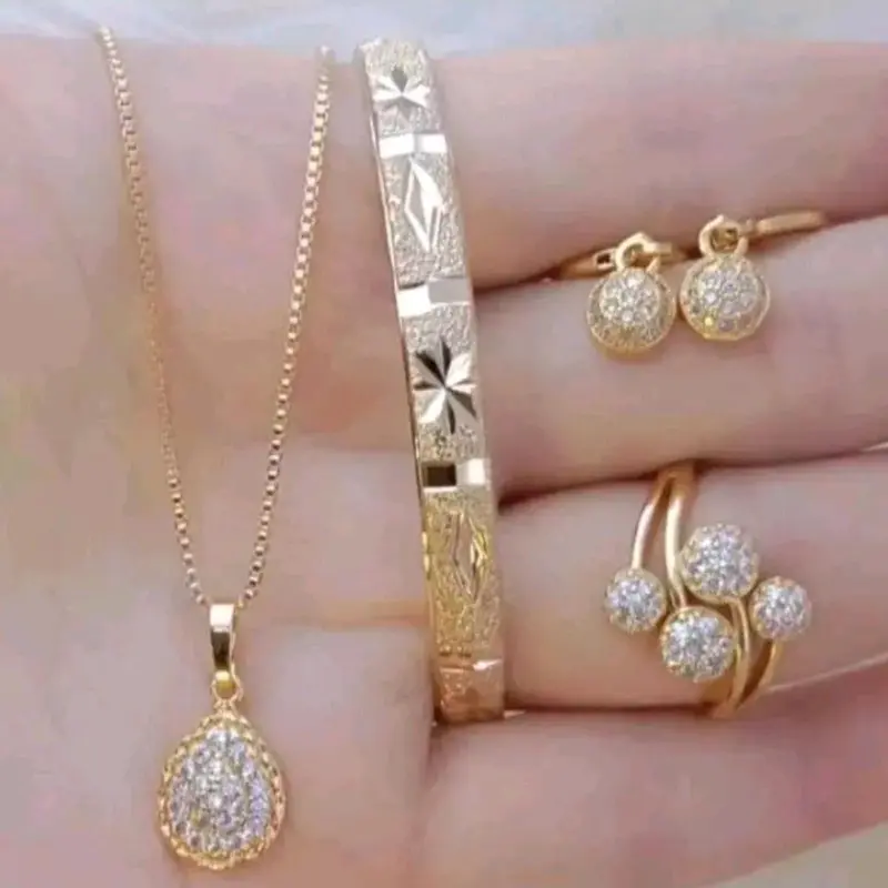 SET PERHIASAN LABU BANGLE TITANIUM DEWASA 24K 0