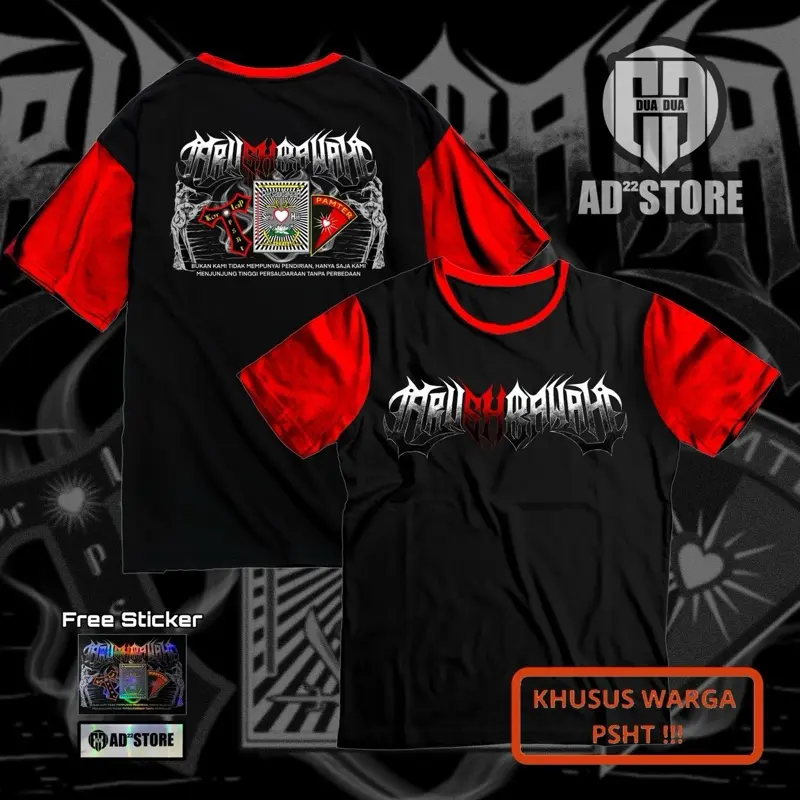 Kaos Arush Bawah PSHT Nyawiji Distro Kaos Katun Combed 24s