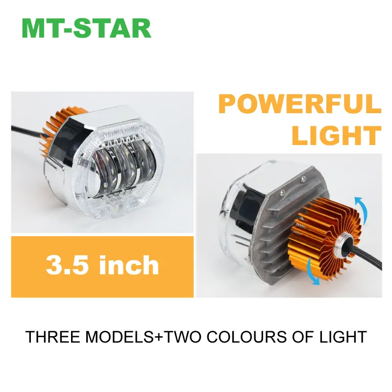 NEW MT-STAR MU05 Projie Biled Daymaker 3  Lensa  plus shroud dan devil jauh dekat d2 d3 Lampu untuk Car dan Motorcycle dengan kabel yang aman 6