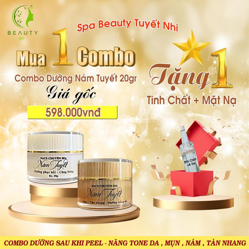COMBO DƯỠNG NÂNG TONE DA SAU KHI PEEL DA - Hỗ trợ phục hồi , dưỡng trắng da sau khi peel , mờ nám , mờ tàn nhang , căng bóng , cấp ẩm