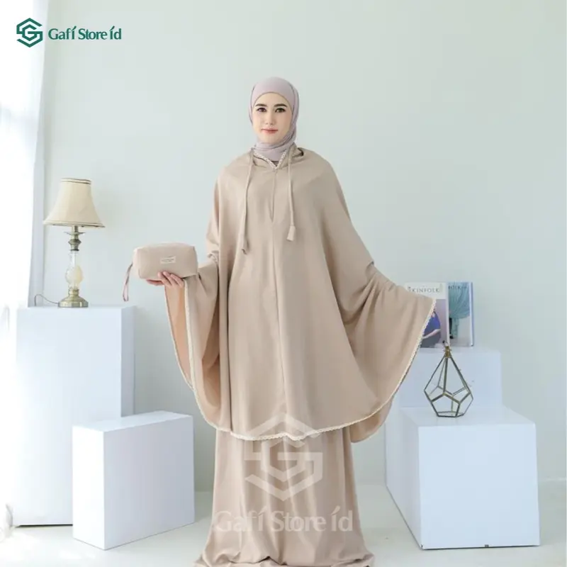 Mukena Dewasa Traveling 2 in 1 Pouch Babysilk Terbaru 2