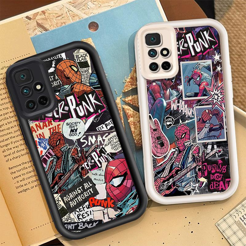 Marvel hero Spider-Man retro illustration trend personalized pattern couple…