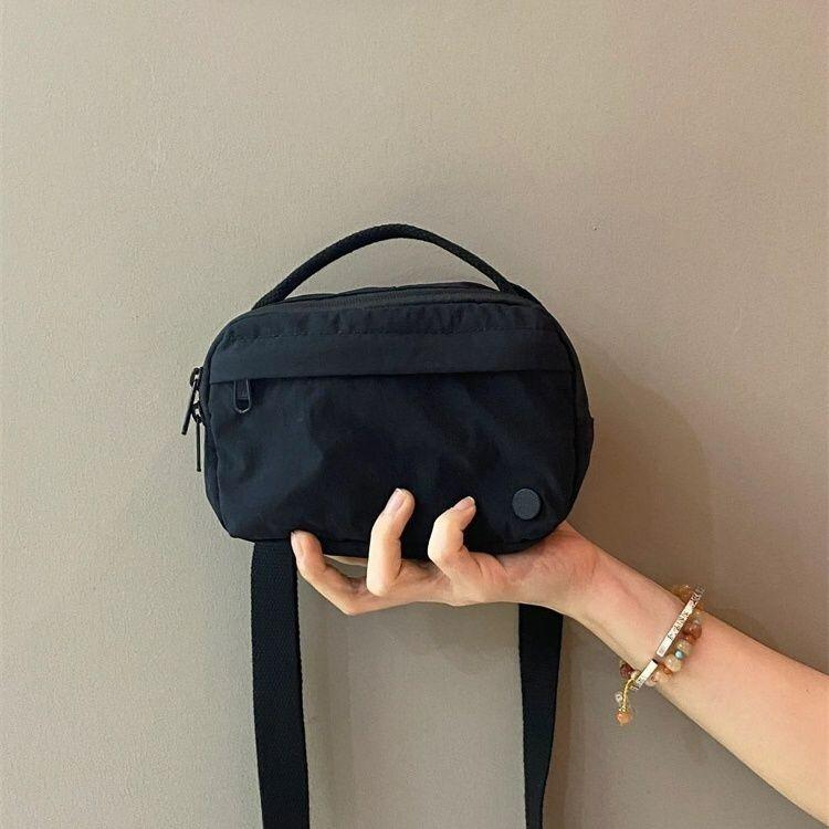 Túi Nhỏ Cho Nam, Túi Cặp Đôi, Thời Trang Mới 2024, Chất Liệu Nylon, Túi Vuông Nhỏ Túi Vải Nhẹ, Túi Đựng Điện Thoại Đeo Chéo Một Bên Vai Đơn Giản Cho Nữ, Thích Hợp Cho Thể Thao