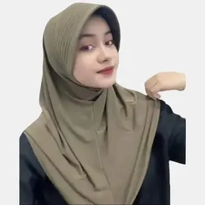 Hijab Pet Tebal Sekolah SD SMP SMA Bergo Instan Jilbab Instan Spandek Premium Lembut Jatuh Ringan Anti Kusut Adem Nyaman