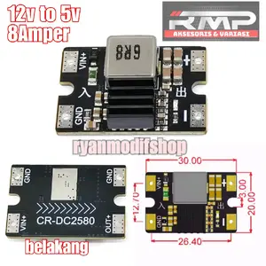 stepdown 8A 12v to 5v stepdown 8a stepdown mini 8amper penambahan tegangan daya modul dmx