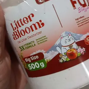 Olive Care LITTER BLOOM Penghilang Bau Pipis Pup Kucing MEGA SIZE 1KG Cat Litter Deodorizer Pewangi Pasir EXTRA JUMBO Aroma Segar Tahan Lama Hingga 72 Jam dengan Teknologi Slow & Smart Release Aroma - Menetralisir Bau dan Menghambat Pertumbuhan Bakteri