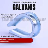 Jual Cable thimble penekuk tali seling 6 mm - 38 mm Alat penjaga bentuk ...