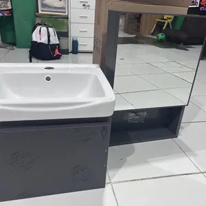 GUANJIE - kabinet kamar mandi (43CM/50CM/60CM)- Aluminium (Bathroom Cabinet)wastafel cabinet Kabinet Wastafel Kamar Mandi Kabinet Kamar Mandi Westafel Cuci Tangan meja wastafel kamar mandi wastafel cuci tangan set Lemari