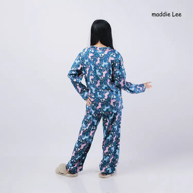 Maddie Lee Piyama Wanita Dewasa Sevin Unicorn Key 6