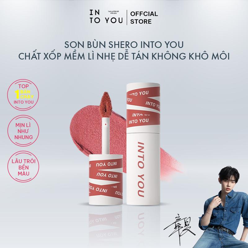 Son Bùn Shero INTO YOU Chất Xốp Mềm Lì, Nhẹ Dễ Tán, Không Khô Môi Dùng Cho Môi…