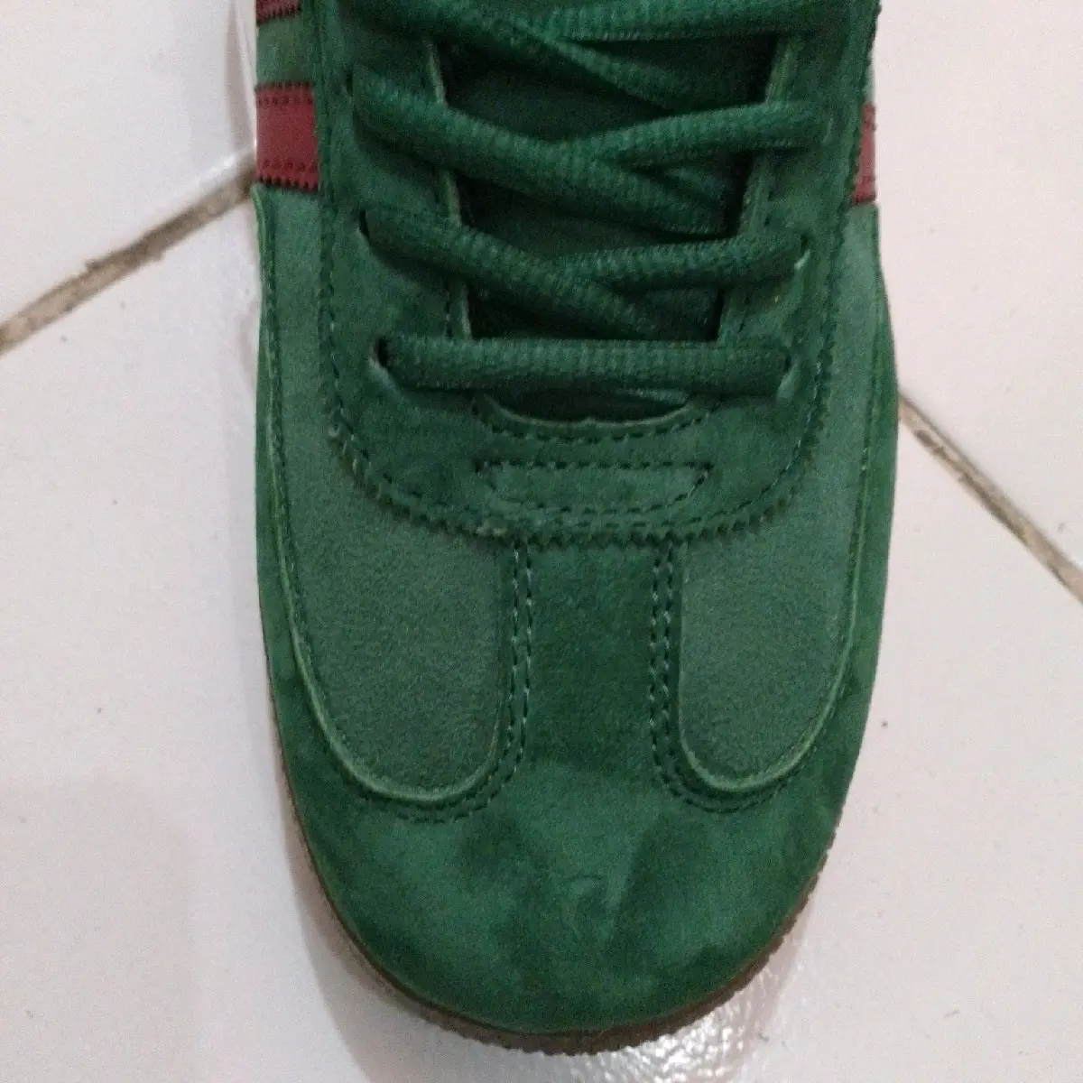 sepatu spzl hijau red, sepatu sneaker pria sepatu kasual