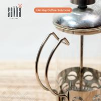 Gambar Sakha Coffee French Press Coffee Maker Saringan Kopi Manual Brew Coffe Pot 350ml Bahan Kaca Transparan & Stainless Steel - Silver dari Sakha Coffee Bali Kota Denpasar 5 Tokopedia