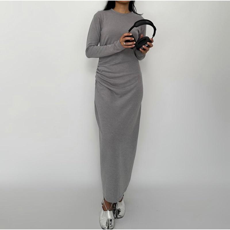 Orina Dress Wanita Knit Dress Terbaru 2025 / Long Dress Knit Polos Press Body / Baju Kondangan Dress Hitam / Dress Panjang Wanita Remaja Dewasa / Dress Casual Basic Dress Bodycon 6