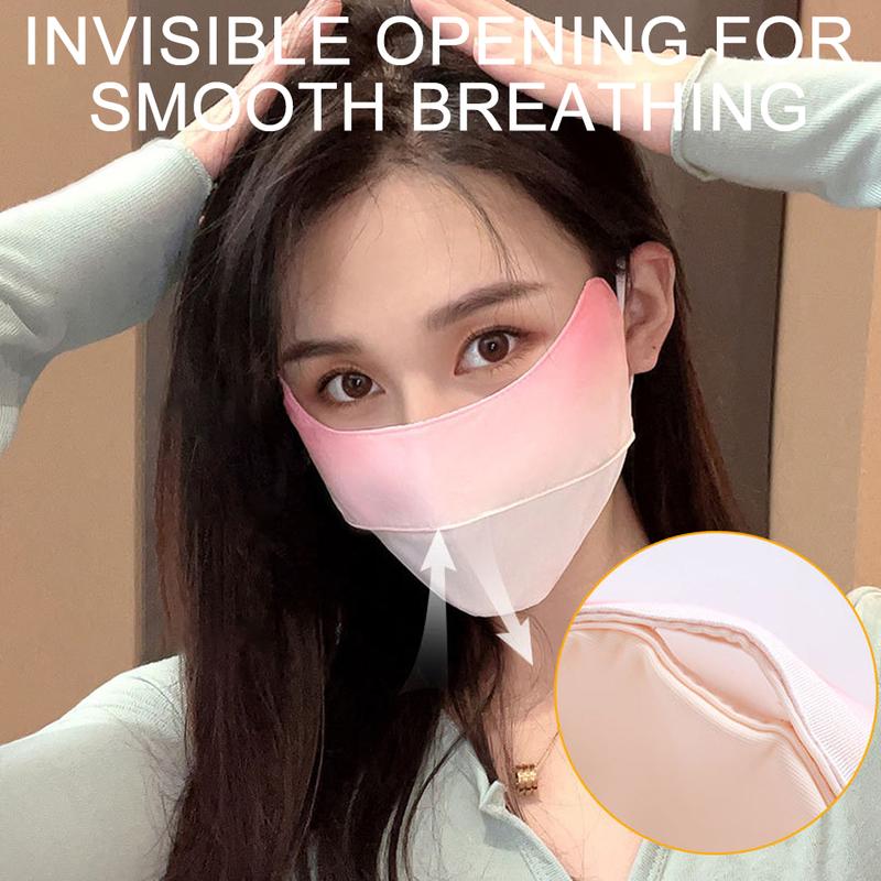 Product Introduction of NOFOXO Summer Adjustable Anti-UV Mask Ear Straps Dustproof Anti Fogging UPF50+ Sun Protection Facemask Breathable Ice Silk Women 28
