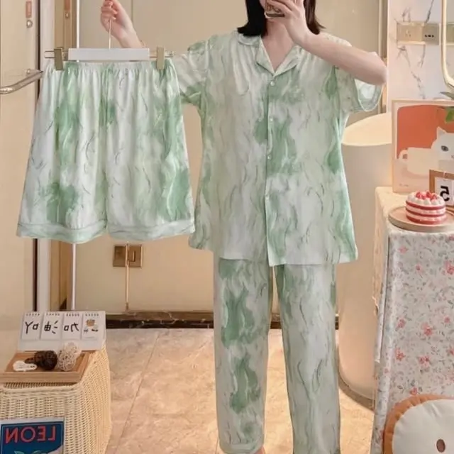EROSO.ID - 3 in 1 PAJAMAS PIYAMA BAJU TIDUR KAOS KOREA LUCU SUPER NYAMAN 3