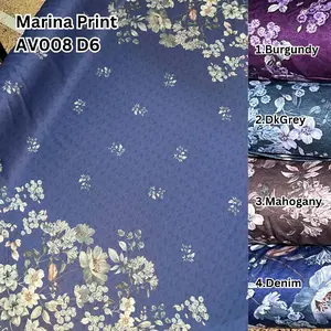 Kain Marina Print AV008-D6, C0394 & Z669 (Lebar 150cm cocok untuk dress oneset blouse kemeja atasan dan seragam keluarga)