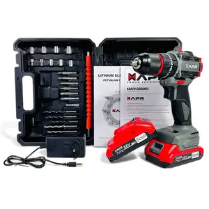 APR Bor Cordless APR JAPAN Type AP34+ Pro Series Keyless Auto Lock Mesin Brushless 13mm 2 Baterai LXT 5CELL Garansi Resmi 20x Lebih Kuat Putaran Kepala Bor Lebih Kuat